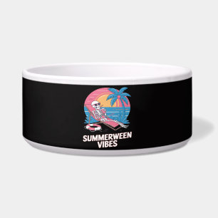 Écuelle Squelette de vacances d'été de Summerween plage dr