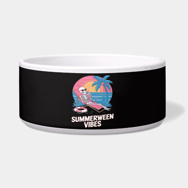 Écuelle Squelette de vacances d'été de Summerween plage dr (Devant)