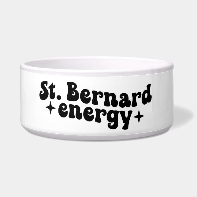 Écuelle St Bernard Energy Ceramic Chien Bowl (Gauche)