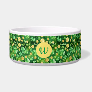 Écuelle St Patrick's Day Green Shamrock Gold Coin animal