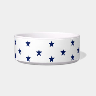 Écuelle Stars marine bleu et blanc motif chien Animaux cé
