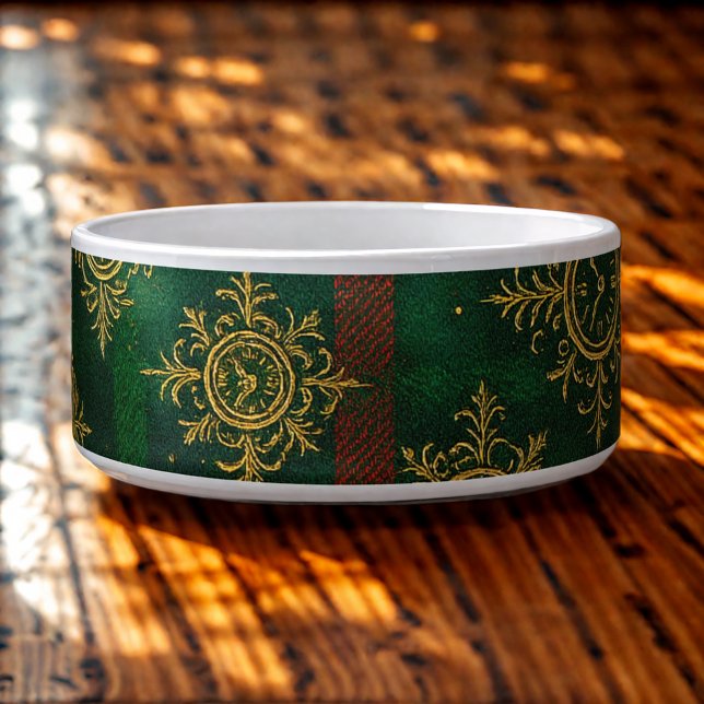 Écuelle Steampunk Flocon de neige Rouge et vert Tartan (Créateur téléchargé)
