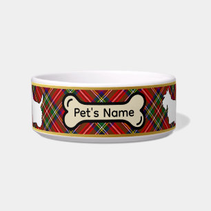 Écuelle Stewart Tartan Scottie Chien Bowl personnalisé