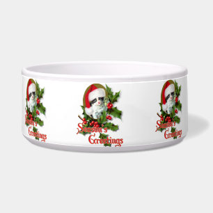 Écuelle Style ancien Noël Kitten Bonnes Fêtes