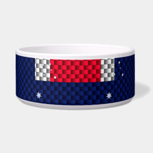 Écuelle Style Chrome de fibre de carbone design drapeau au