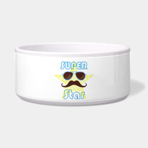 Écuelle Super Star avec lunettes de soleil et moustache