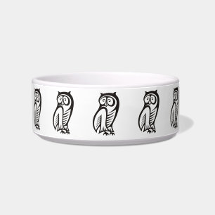 Écuelle Symbole hibou noir