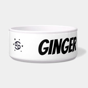 Écuelle Symbole zodiaque du cancer personnalisé Ceramic Pe