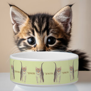 Écuelle Tabby Kitten Yellow Cat Bowl
