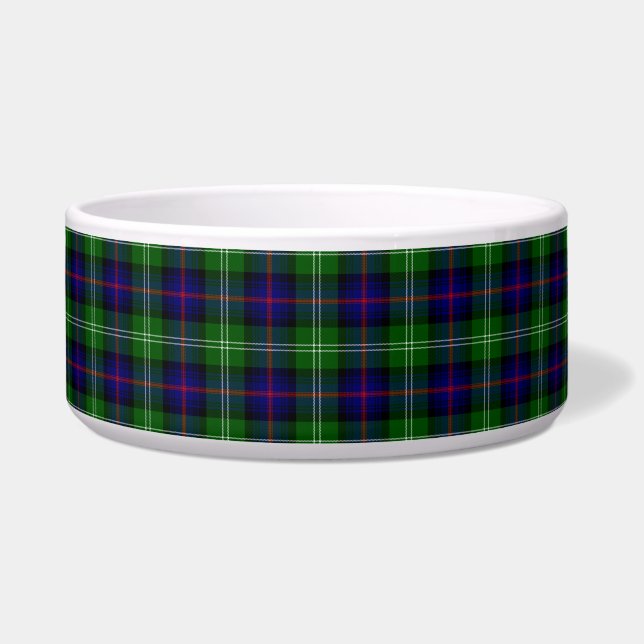 Écuelle tartan Sutherland bleu vert carreaux (Devant)