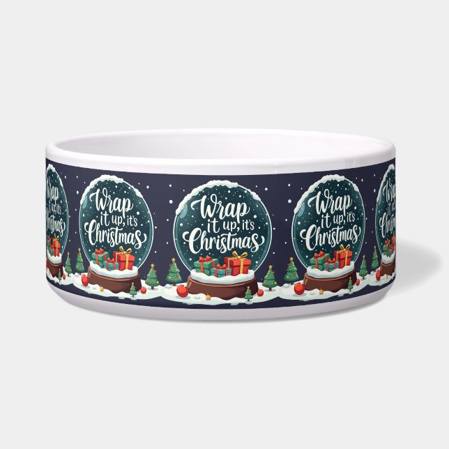 Écuelle Terminer C’est Noël Snow Globe Design (Devant)