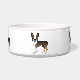 Écuelle Tervueren Boston Terrier Chiens de Dessin Animé Mi