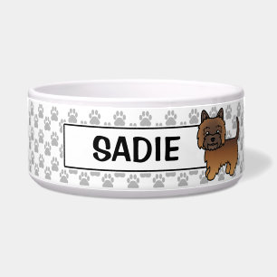 Écuelle Tervueren Cartoon Chien Cairn Terrier Rouge
