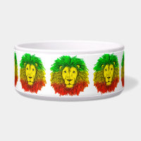 Tête de lion rasta rouge jaune vert dessin Jamaïqu