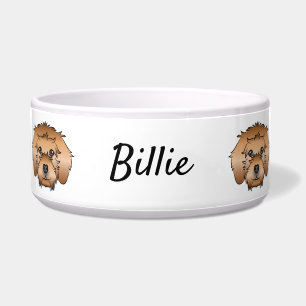 Écuelle Têtes de chien de dessin animé Mini Goldendoodle A