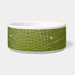 Écuelle Texture de l'alligator vert citron