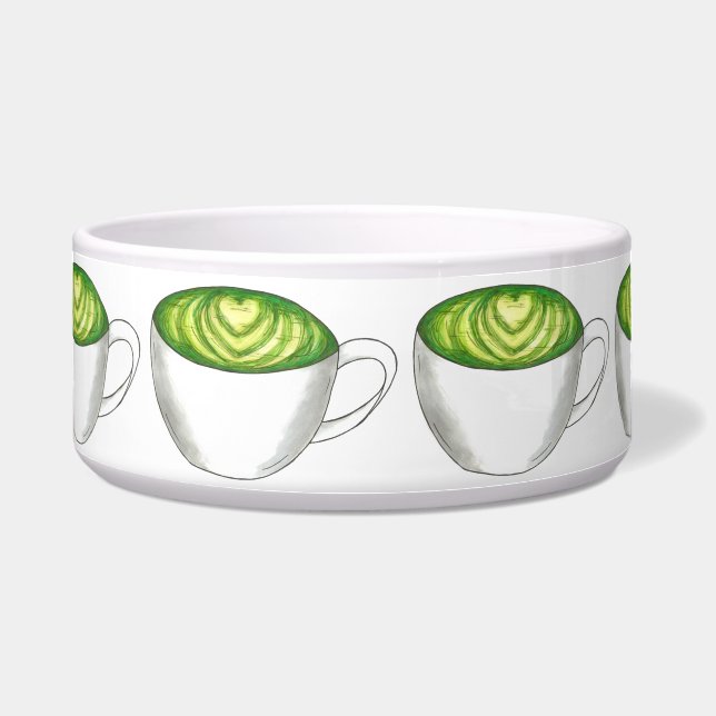Écuelle Thé japonais Matcha Green Latte Teacup Foin (Devant)