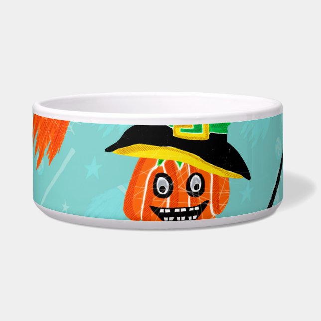 Écuelle Thème Halloween Witchen sans couture (Devant)