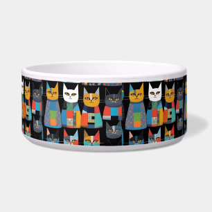 Écuelle Tie chat aquarelle amusant pour amateur de chat an