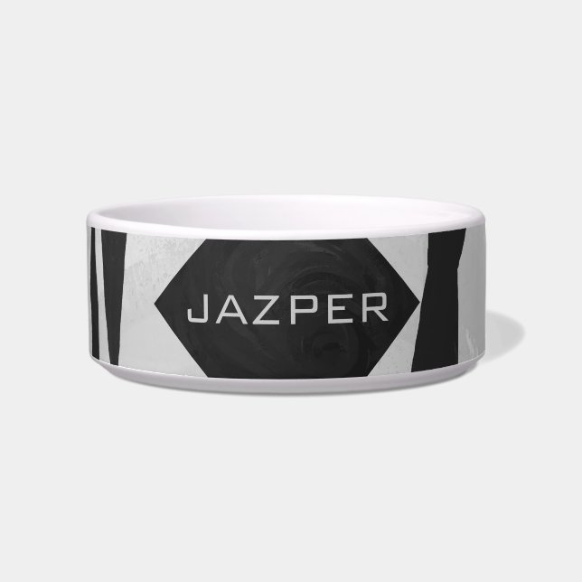 Écuelle Tigre Monogramme noir et blanc (Devant)