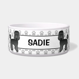Écuelle Toudou Caniche Noir Chien de Dessin Animé Mignon &
