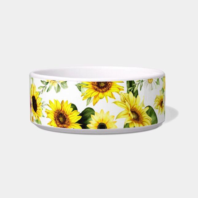 Écuelle Tournesol d'aquarelle 7 (Devant)