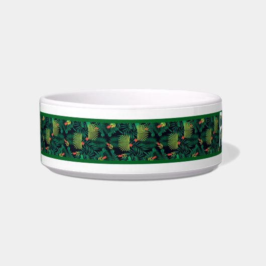 Écuelle Tropical personalized Pet Bowl (Gauche)
