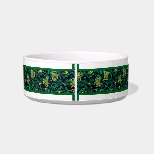 Écuelle Tropical personalized Pet Bowl (Dos)