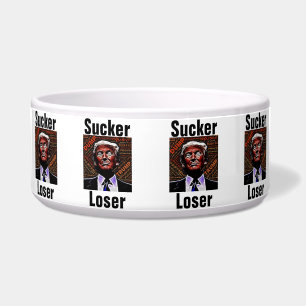 Écuelle Trump Sucker/Loser Pet Bowl