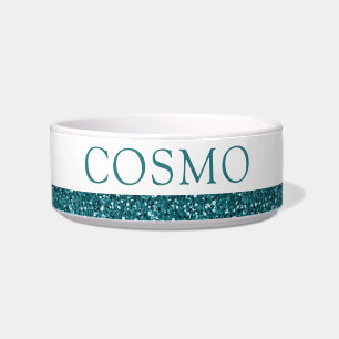 Écuelle Turquoise Blue Parties scintillant Sparkle Nom de