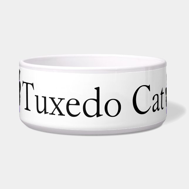 Écuelle Tuxedo Cat Cat Bowl (Devant)