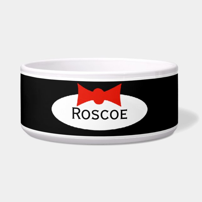 Écuelle Tuxedo Dapper Boy Bow Cravate personnalisée (Devant)