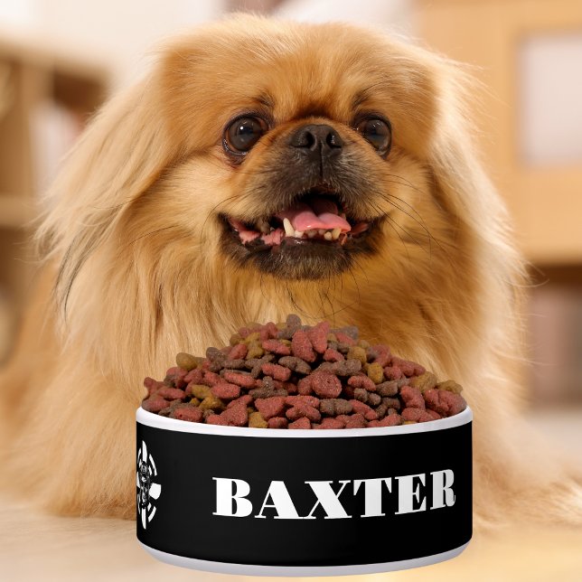 Écuelle Typographie Nom & Co-Pilote, Crâne Pilote & Avion (Créateur téléchargé)