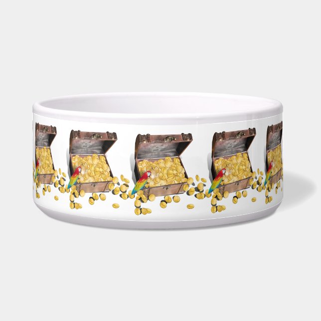 Écuelle Un coffre au trésor de pirates (Devant)