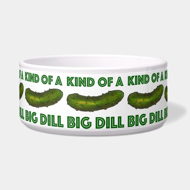 Écuelle Une sorte de Big Dill (Deal) Green Pickle Pet Bowl (Devant)