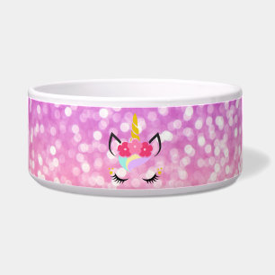 Écuelle Unicorne Ombre Parties scintillant Personnalisée B