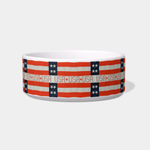 Écuelle USA Flag Pet Bowl