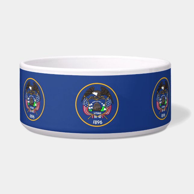 Écuelle Utah State Flag Pet Bowl (Devant)