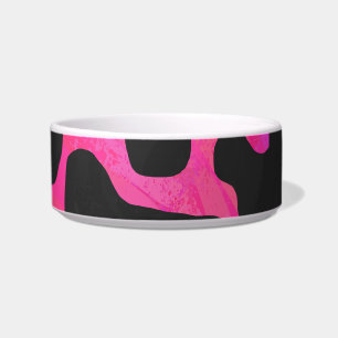 Écuelle Vache rose chaud et noir