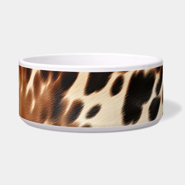 Écuelle Vachette blanche Brown Western (Devant)