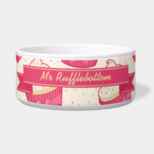 Écuelle Vanilla Sprinkle Motif Cupcake et ruban