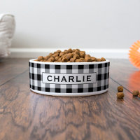 Vérification de Gingham Noir Monogramme Nom de l'a