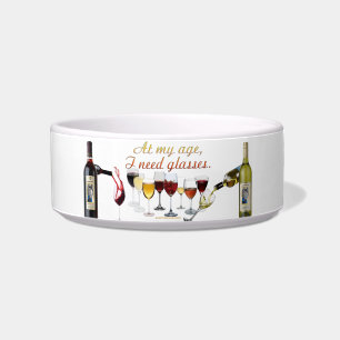 Écuelle Verres à vin SlipperyJoe's jeu de mots coquin roug