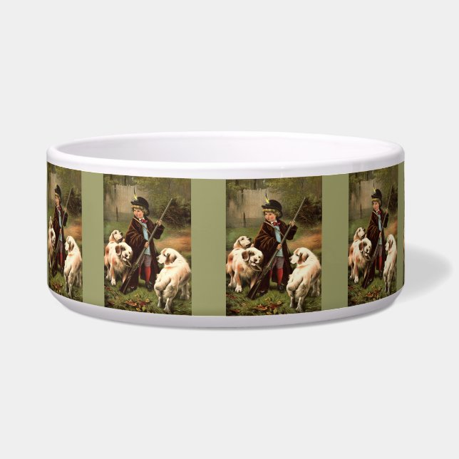 Écuelle Vintage Art Pet Bowl (Devant)