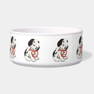 Écuelle Vintage Chiot Art Dalmation Valentine