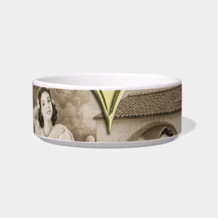 Écuelle Vintage Romance couple, homme et femme, or