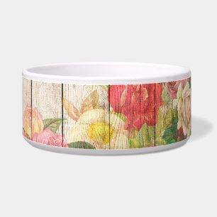 Écuelle Vintage Russe Romantique Rose Bois