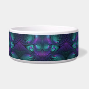 Écuelle Violet rencontre Turquoise moderne art fractal abs
