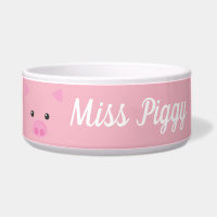 Visage porcin rose