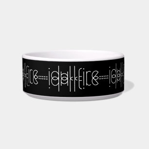 Écuelle Votre nom en tant que glyphes Aliens Unique Noir